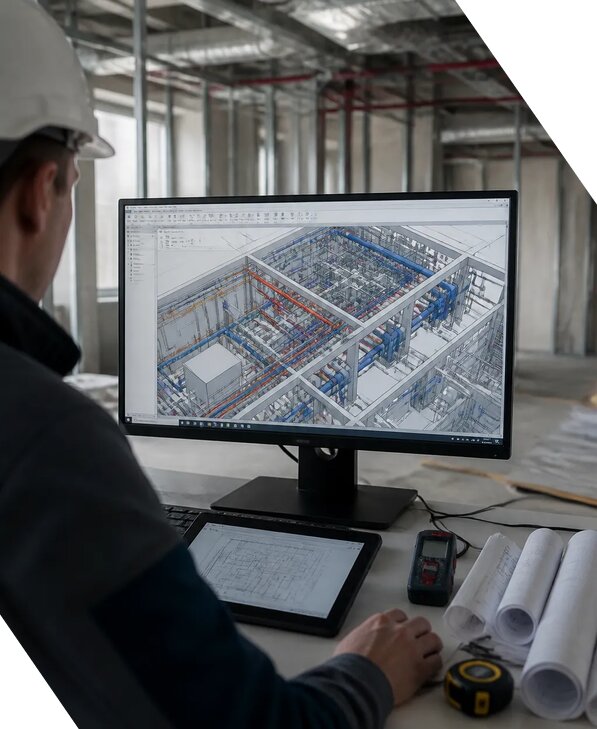 Создание BIM модели инженерных сетей для объектов в Невинномысске